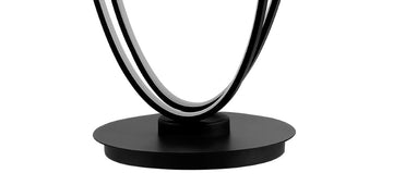 Looper 47" Metal Modern Contemporary Oval Dimmable Integrated LED Floor Lamp - JONATHAN Y